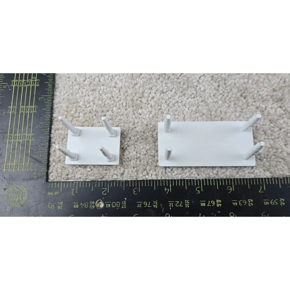 Unbranded Dollhouse Furniture White Miniature Tables and Doll Vest Set